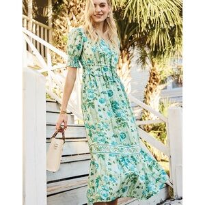 spartina 449 Robyn Midi Dress Ogeechee Bouquet Stripe